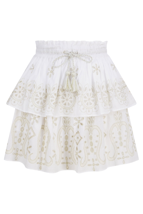 Belle Skirt  White-Gold