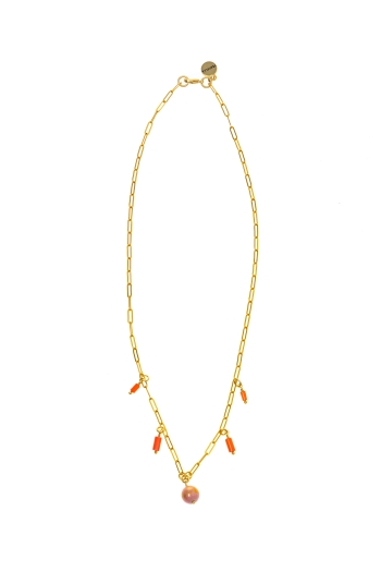 Apricot Chain Necklace