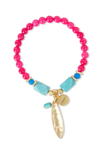 Addison Pink Oval Bracelet