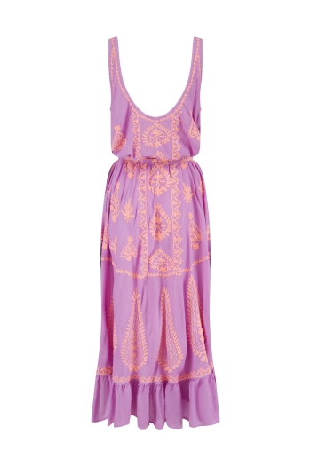 Atzaro Lilac-Peach Dress