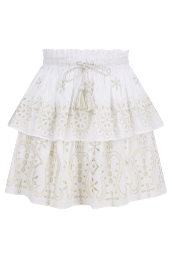 Belle Skirt  White-Goldtest