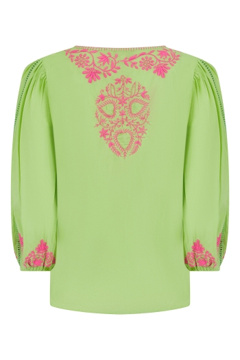 Camilla Lime-Neon Pink Top