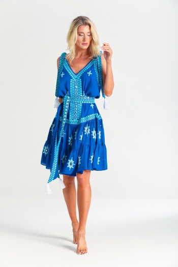 Carrie Dress Azure Cobalt
