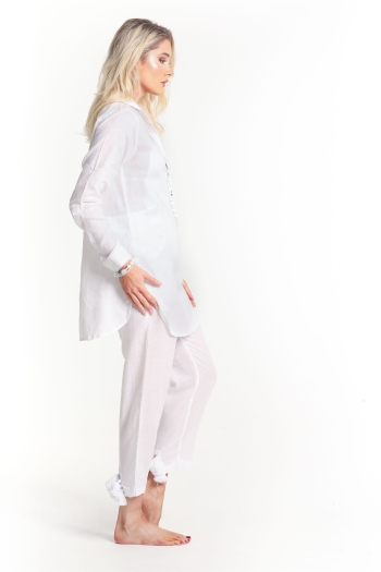 Hallie Trousers White