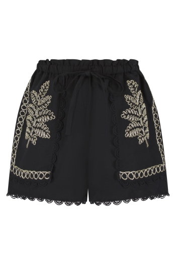 Izzie Black-Gold Shorts