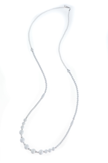 Oxford White Maxi Necklace