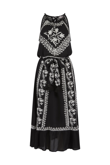 Poppy Black-Pearl Dress