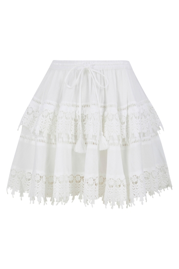 Rolo Skirt White