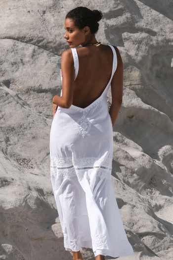 Roma White-White Dress