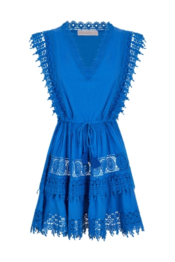 Ruby Mini Dress Greek Blue