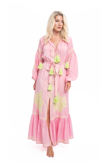 Taffi Maxi Dress Pink-Pistachio