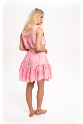 Tina Dress Pink-Pistachio